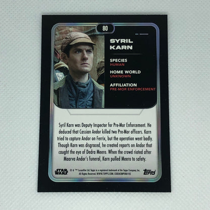 シリル・カーン 2023 Topps Star Wars ベースカード #80