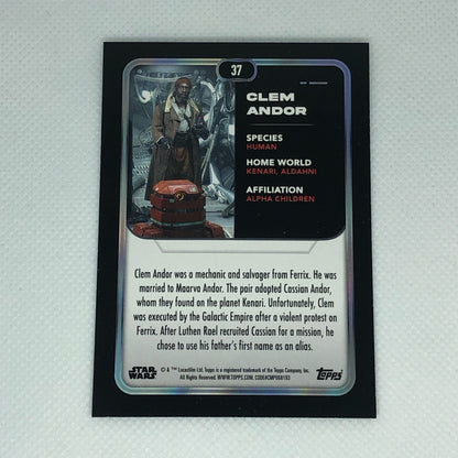 クレム・アンドー 2023 Topps Star Wars ベースカード #37