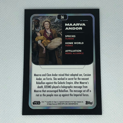 マーヴァ・アンドー 2023 Topps Star Wars ベースカード #36