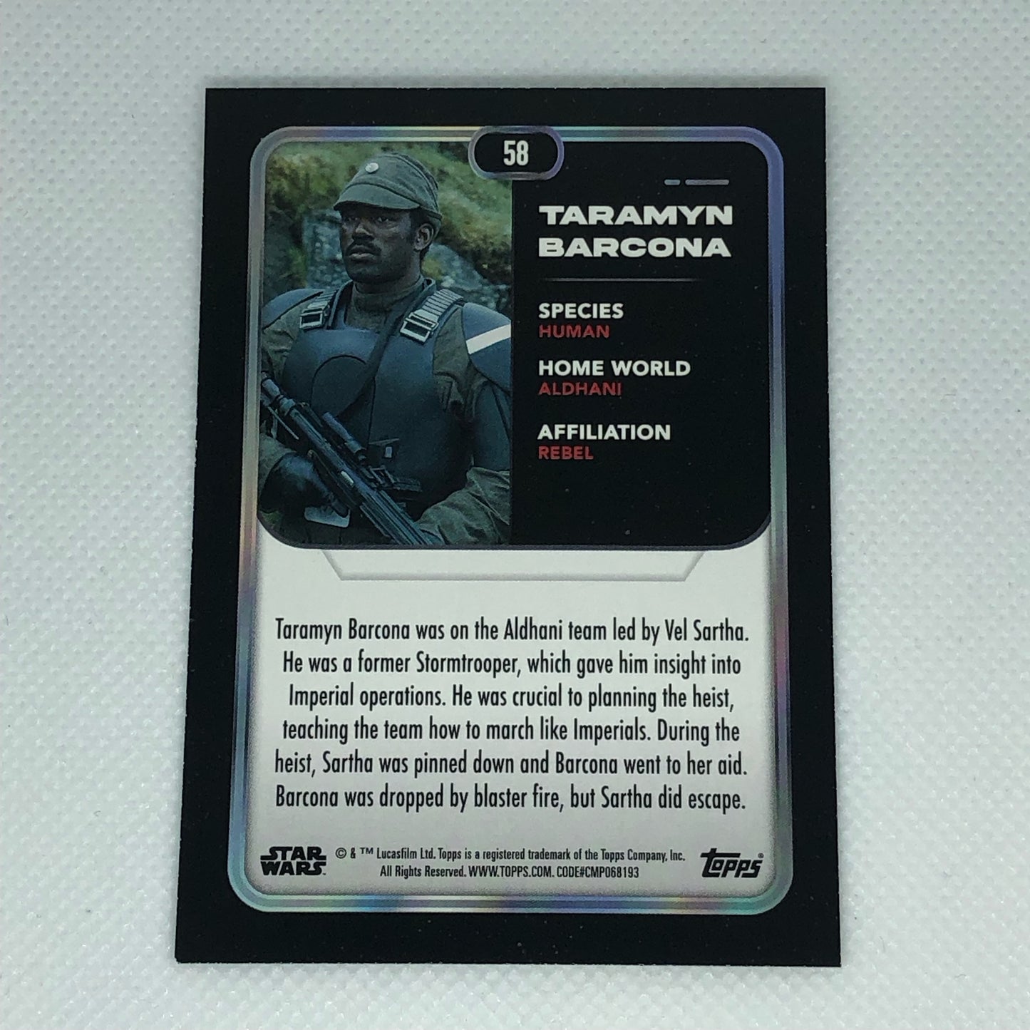 タラミン・バルコナ 2023 Topps Star Wars ベースカード #58