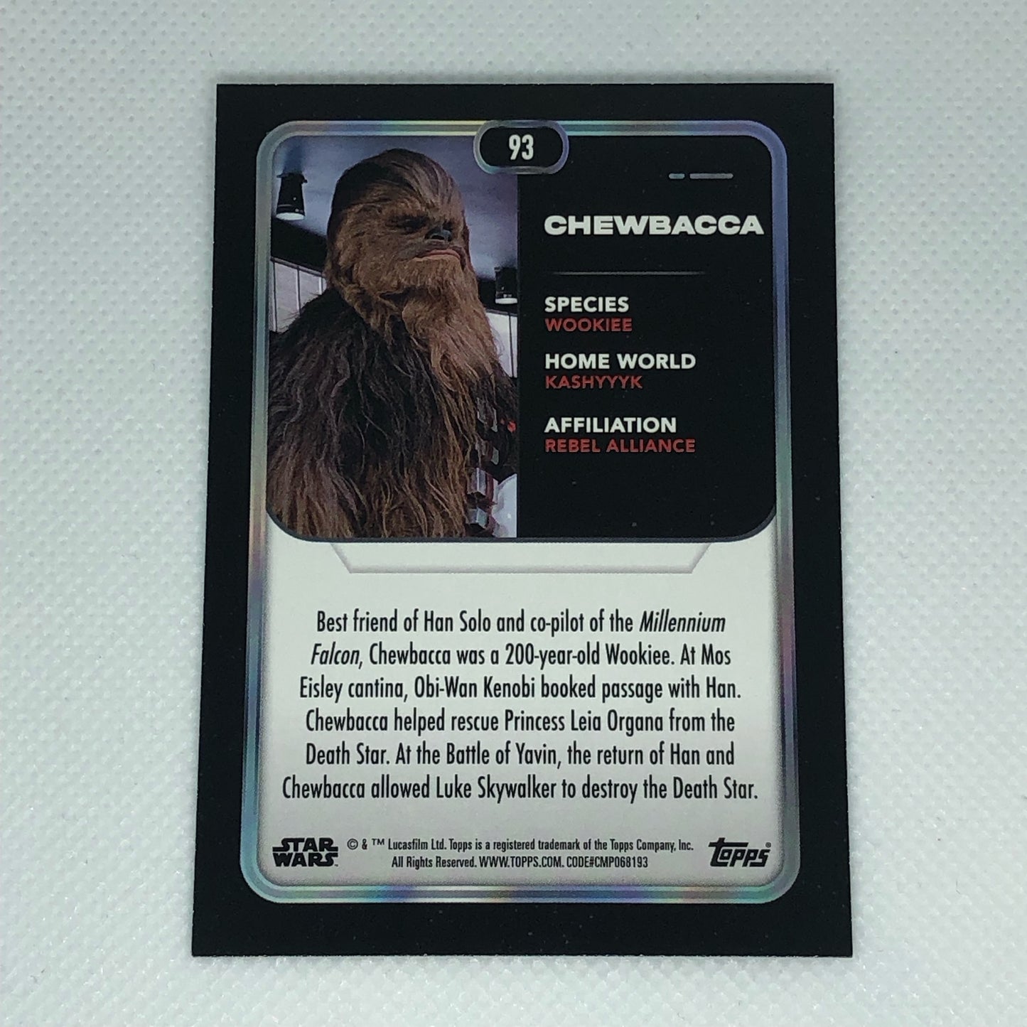 チューバッカ 2023 Topps Star Wars ベースカード #93