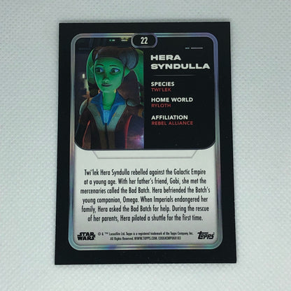 ヘラ・シンドゥーラ 2023 Topps Star Wars ベースカード #22