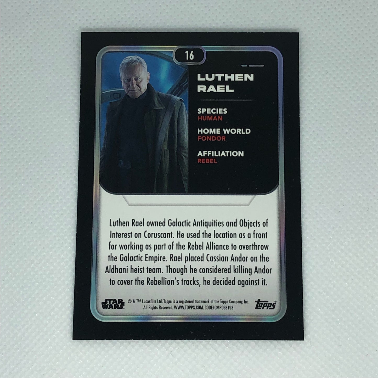 ルーセン・レイエル 2023 Topps Star Wars ベースカード #16