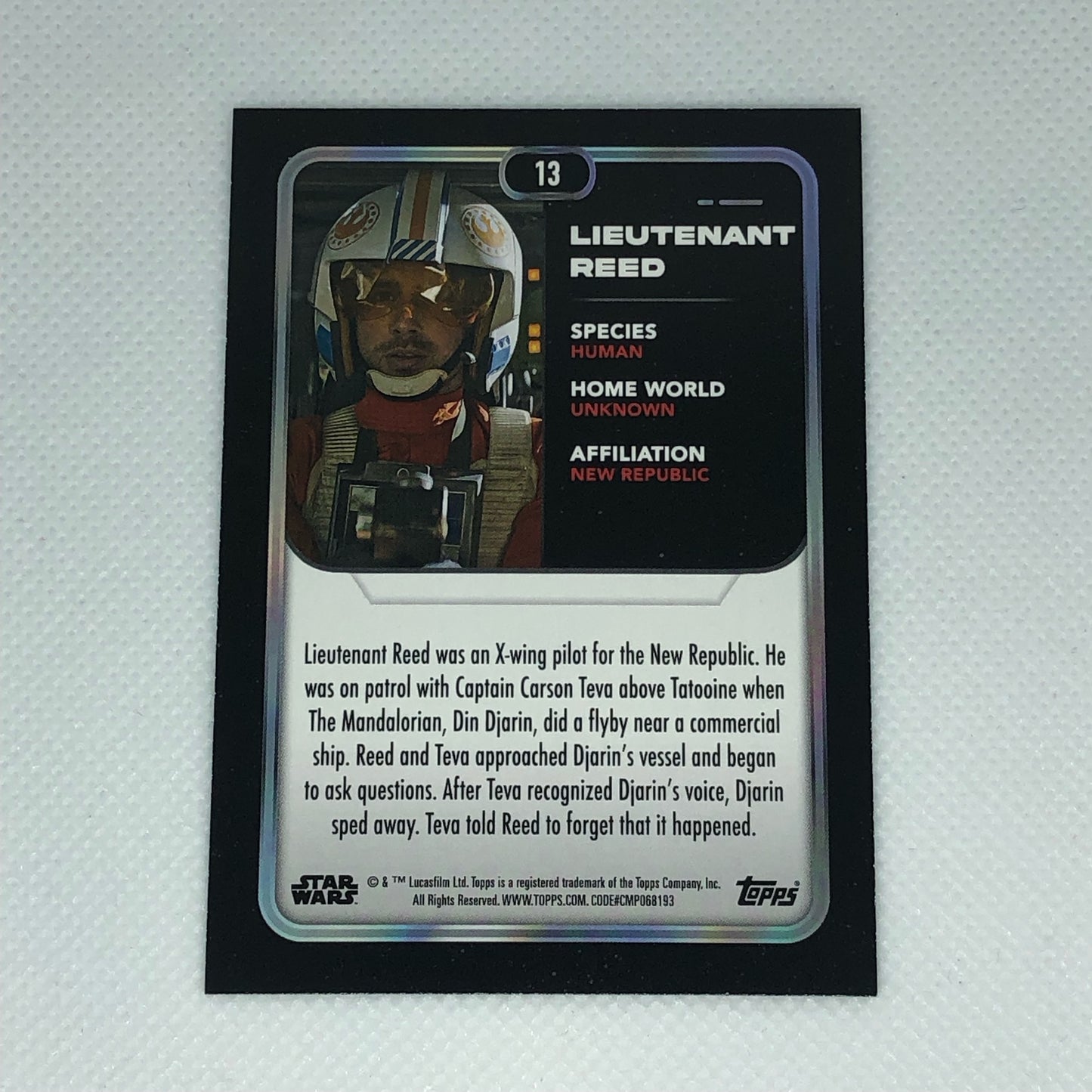 リード中尉 2023 Topps Star Wars ベースカード #13