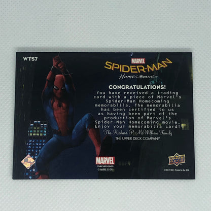 2017 Upper Deck Marvel Spider-Man Homecoming 衣装カード #WTS7