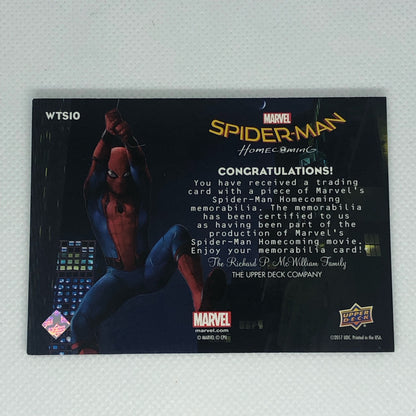 2017 Upper Deck Marvel Spider-Man Homecoming 衣装カード #WTS10