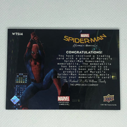 マック・ガーガン 2017 Upper Deck Marvel Spider-Man Homecoming 衣装カード #WTS14