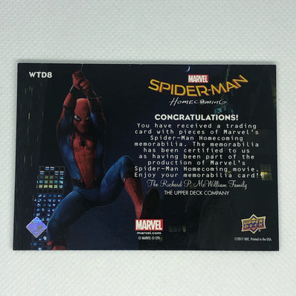 マック・ガーガン 2017 Upper Deck Marvel Spider-Man Homecoming 衣装カード #WTD8