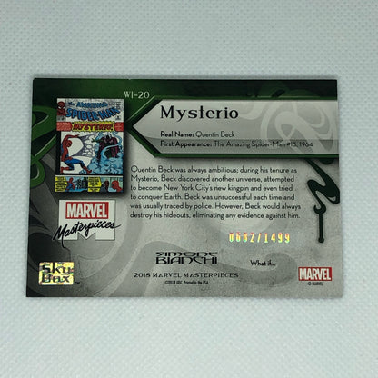 ミステリオ 2018 Marvel Masterpieces What If #WI-20 1499枚限定