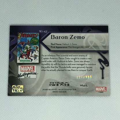 バロン・ジーモ 2018 Marvel Masterpieces What If #WI-42 999枚限定