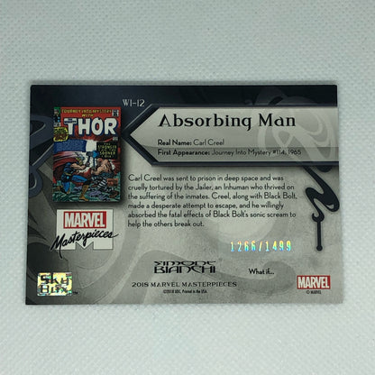 アブソービング・マン 2018 Marvel Masterpieces What If #WI-12 1499枚限定