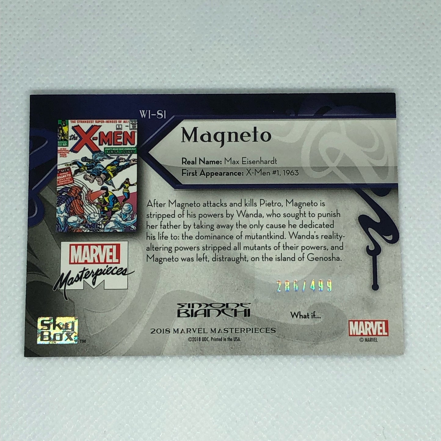 マグニートー 2018 Marvel Masterpieces What If #WI-81 499枚限定